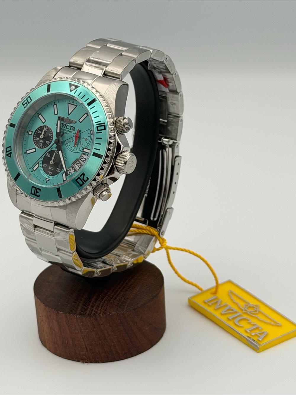 Invicta Pro Diver Vultus 51123 Tiffany Blue Chronograph Watch 44mm NWT - Picture 4 of 6